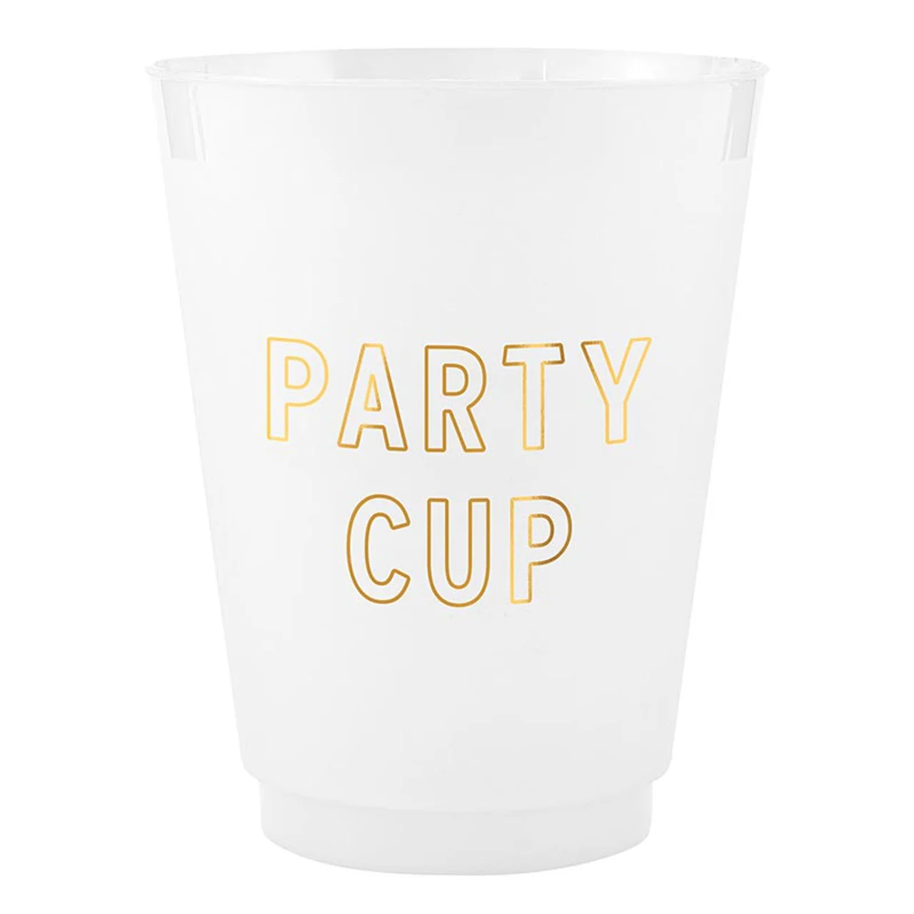 16oz Frosted Gold Foil Party Cups S/8 (40% off at checkout)