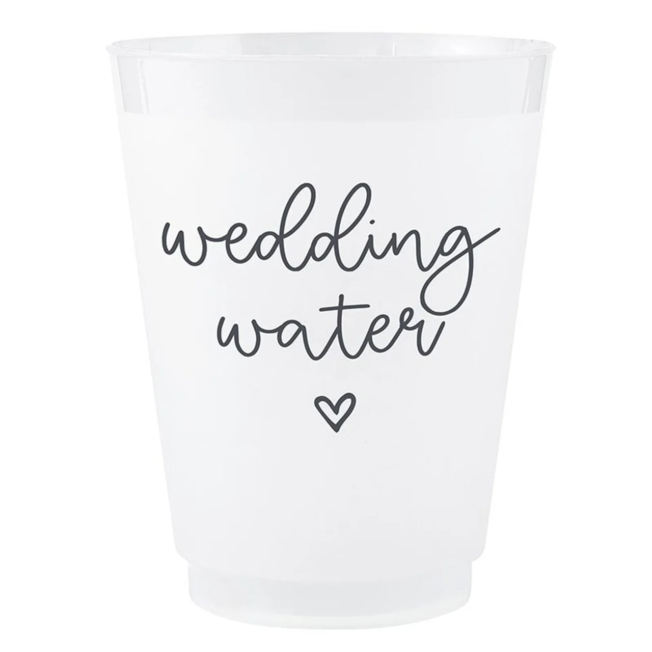 16oz Frosted Wedding Water Cups S/8 (40% off at checkout) - Image 2