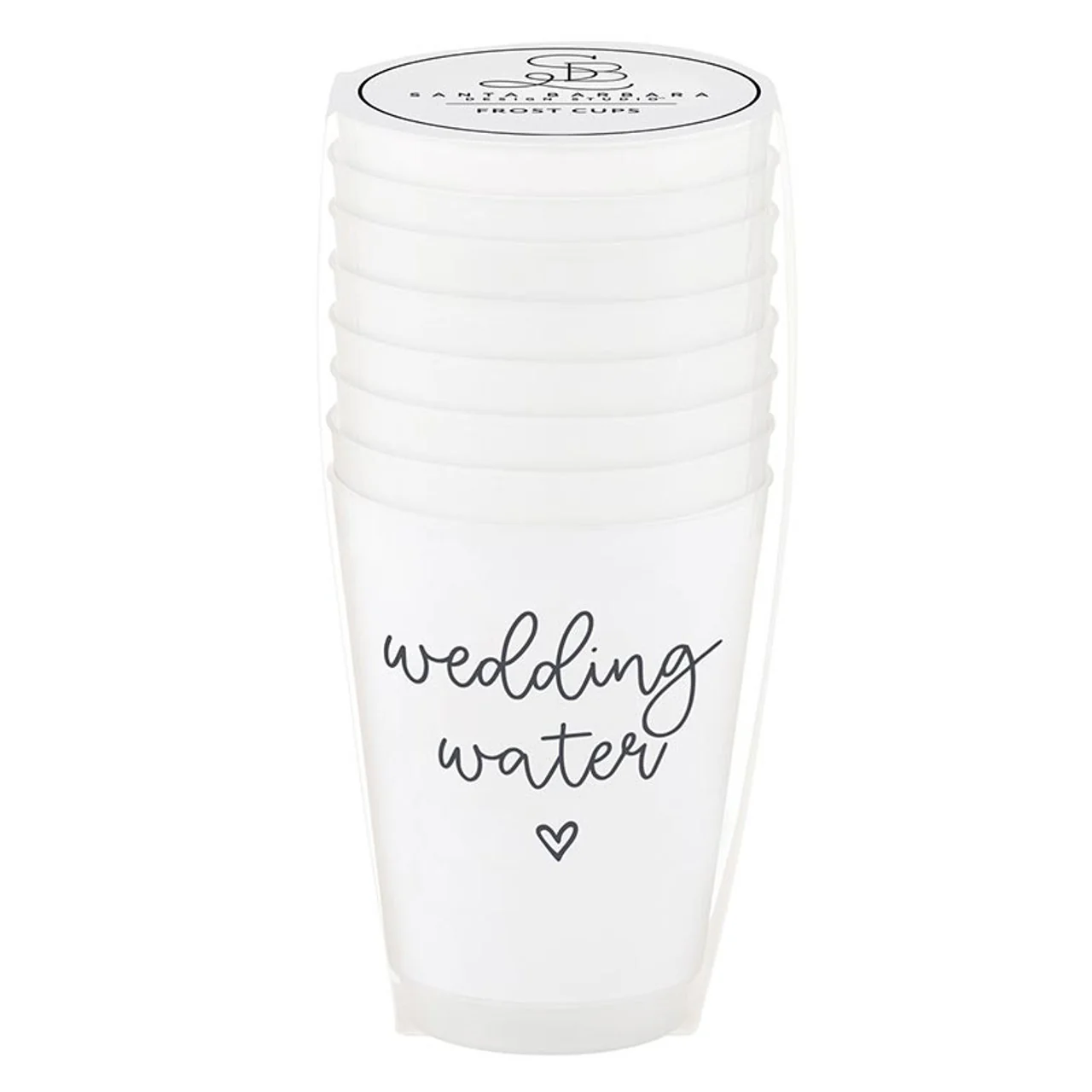 16oz Frosted Wedding Water Cups S/8 (40% off at checkout) - Image 3