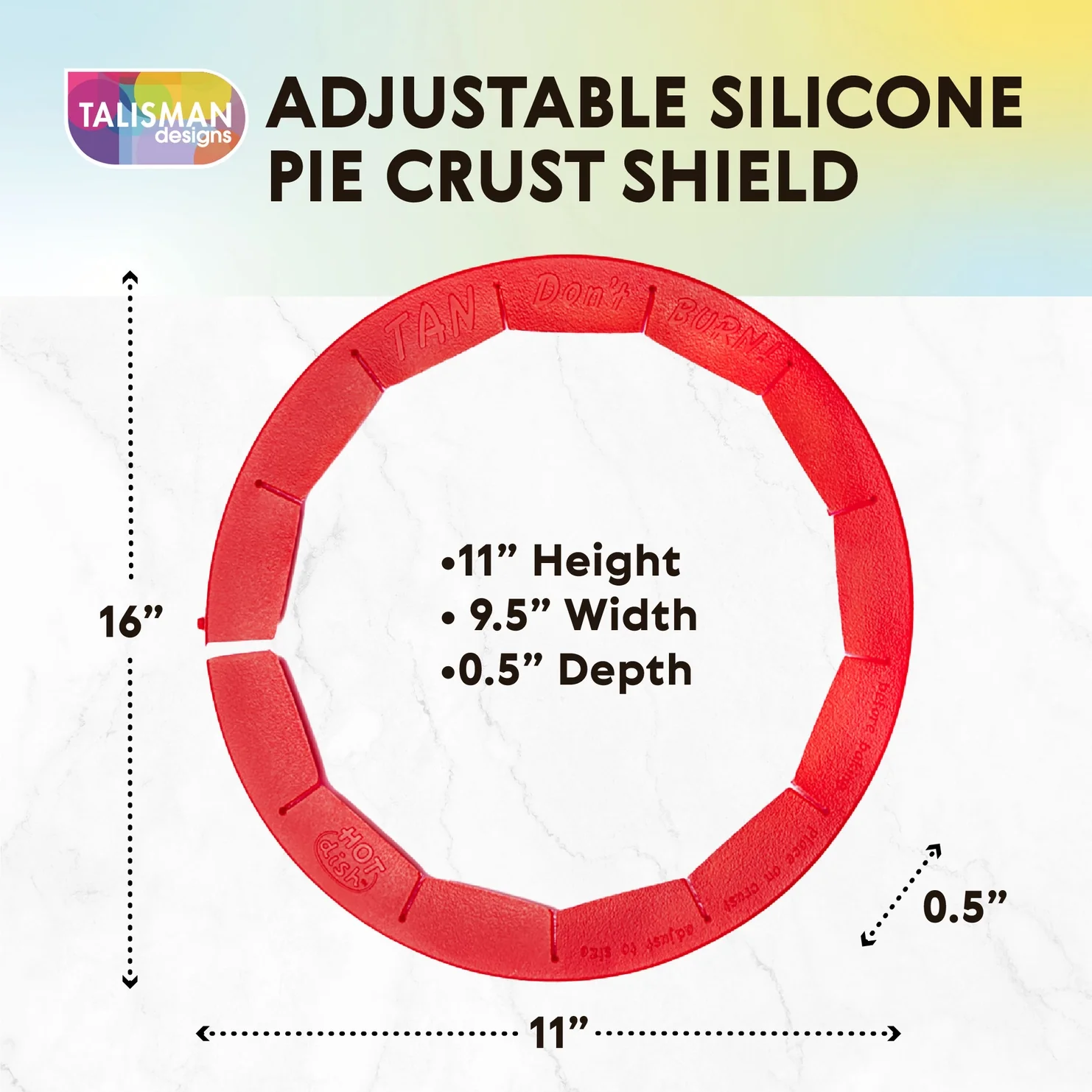 Adjustable Silicone Pie Shield - Image 2