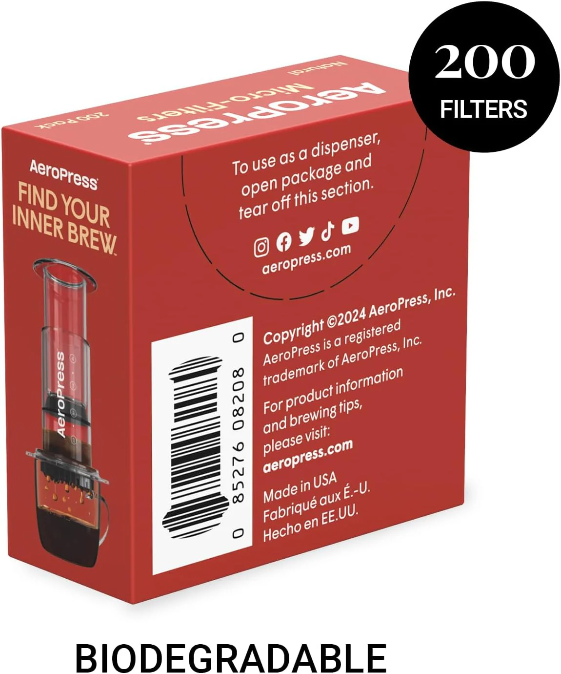 Aeropress Micro-Filters - Natural 200pk - Image 2