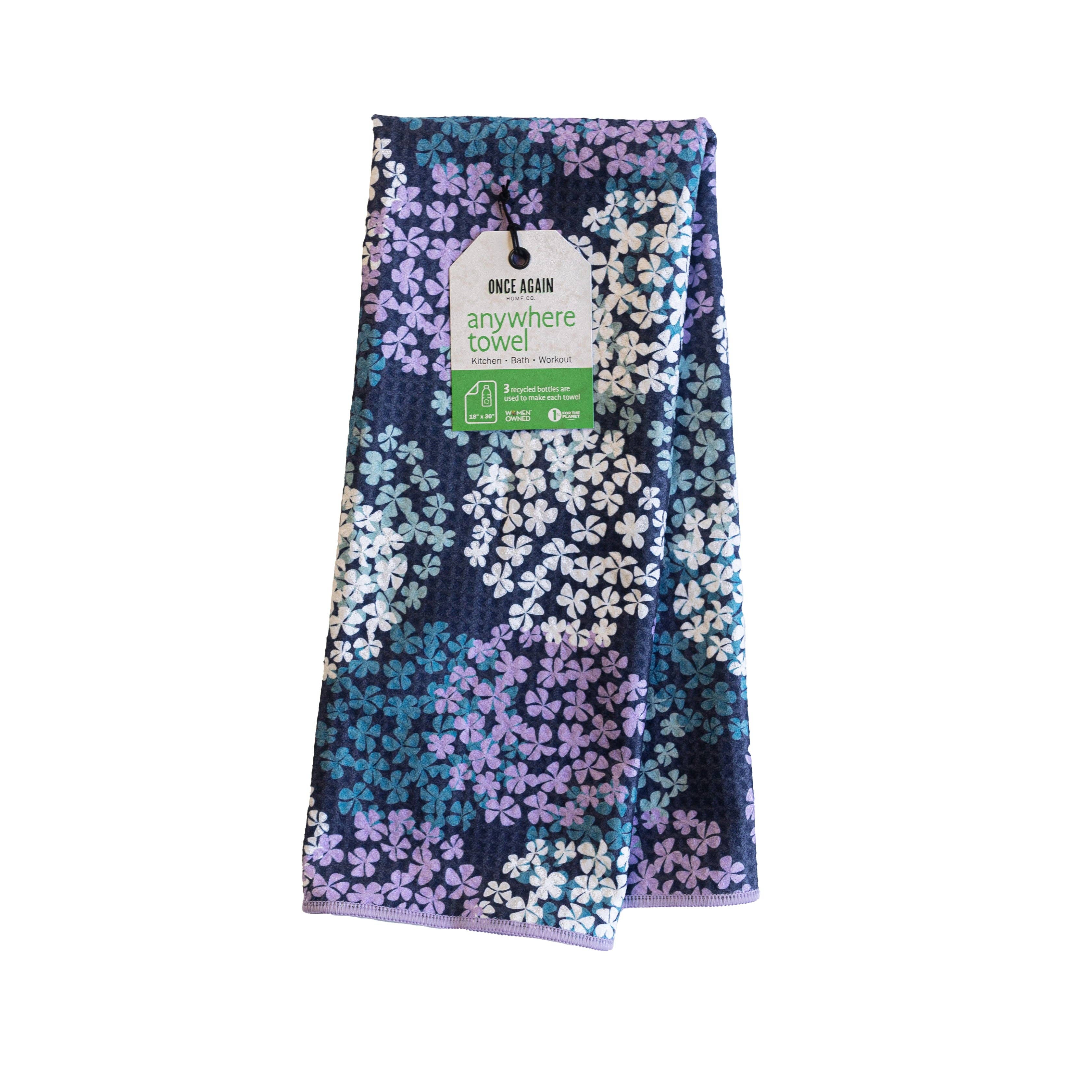 Anywhere Towel - Hydrangea: Navy - Image 2