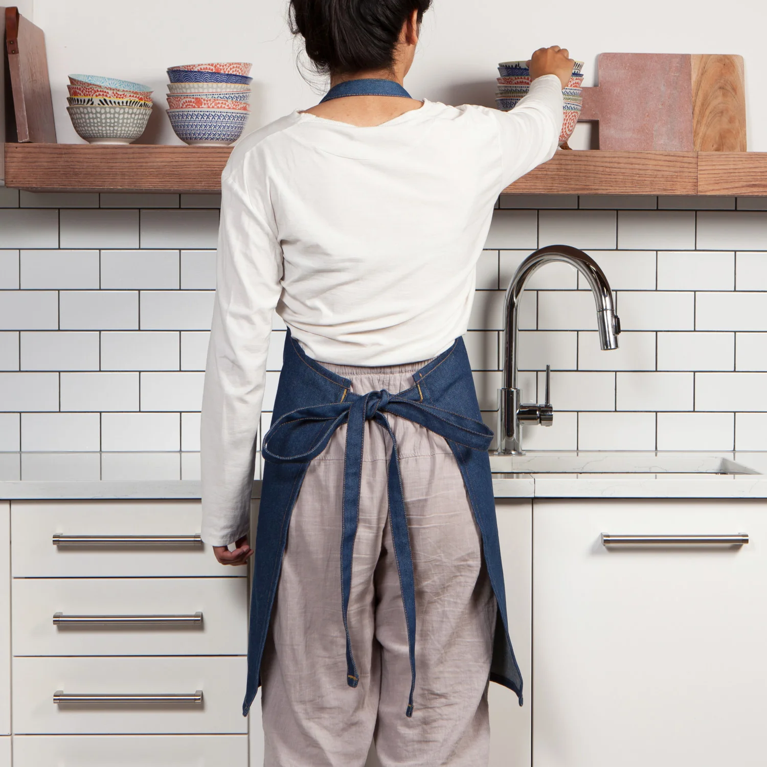Apron - Chef - Stone Wash Denim - Image 5