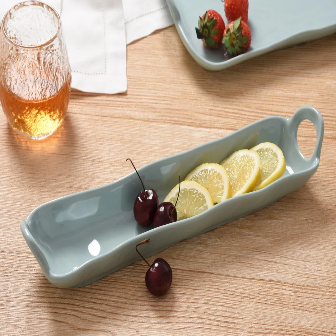 Aqua Melamine Cracker Tray - Image 3