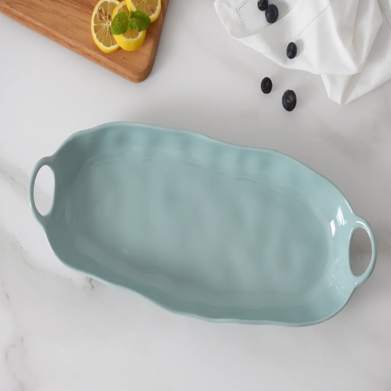 Aqua Melamine Deep Long Server - Image 3