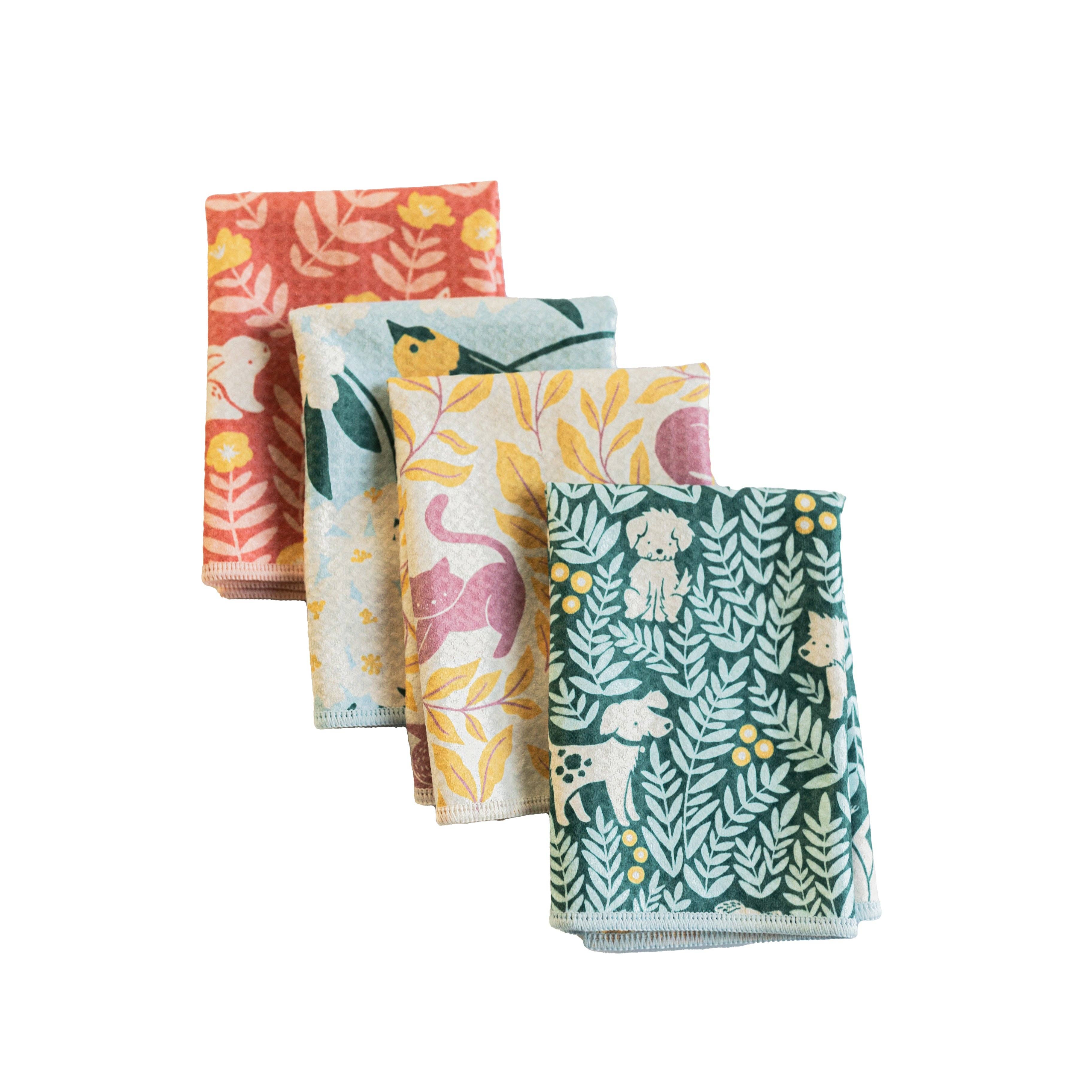Asst Mighty Mini Towel (Set of 3) - Nuthatch Little Friends - Image 2