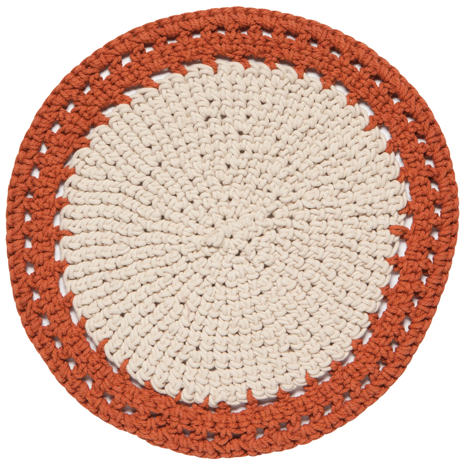Aura Hand Knotted Placemat - Cinnamon Stick