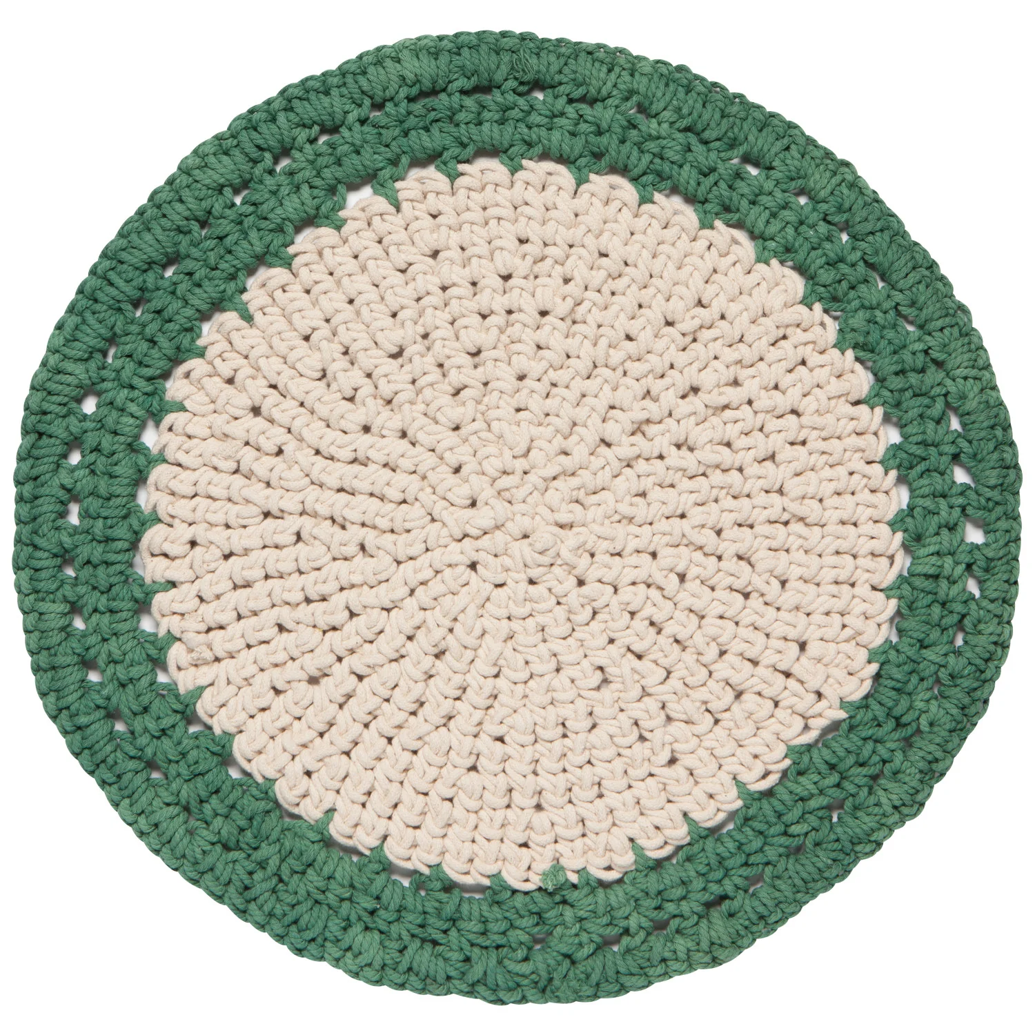 Aura Hand Knotted Placemat - Jade