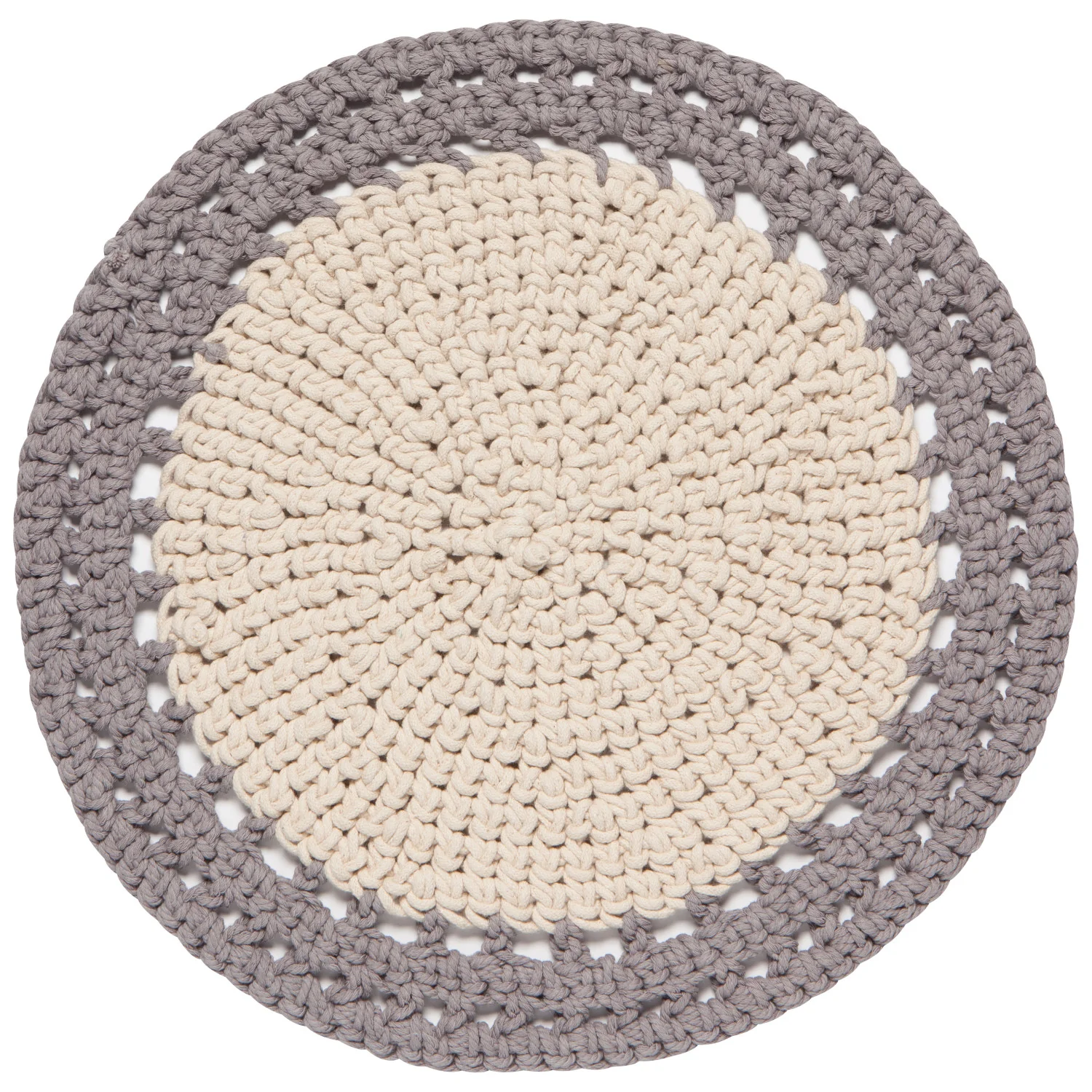 Aura Hand Knotted Placemat - Shadow