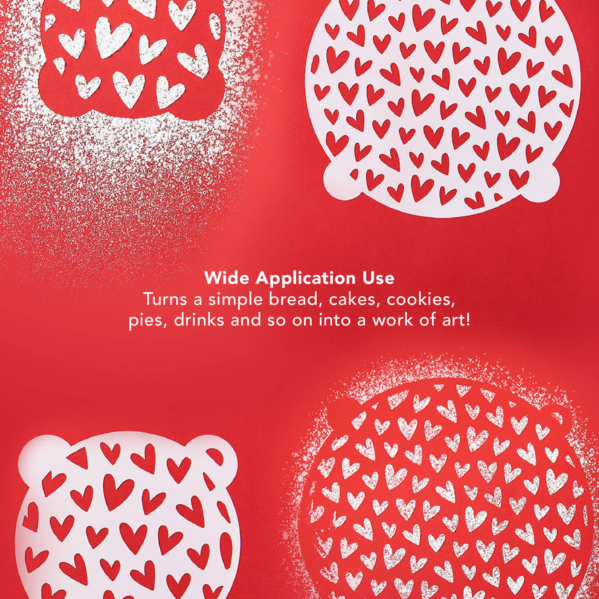 Baking Stencil Set - Hearts - Image 6