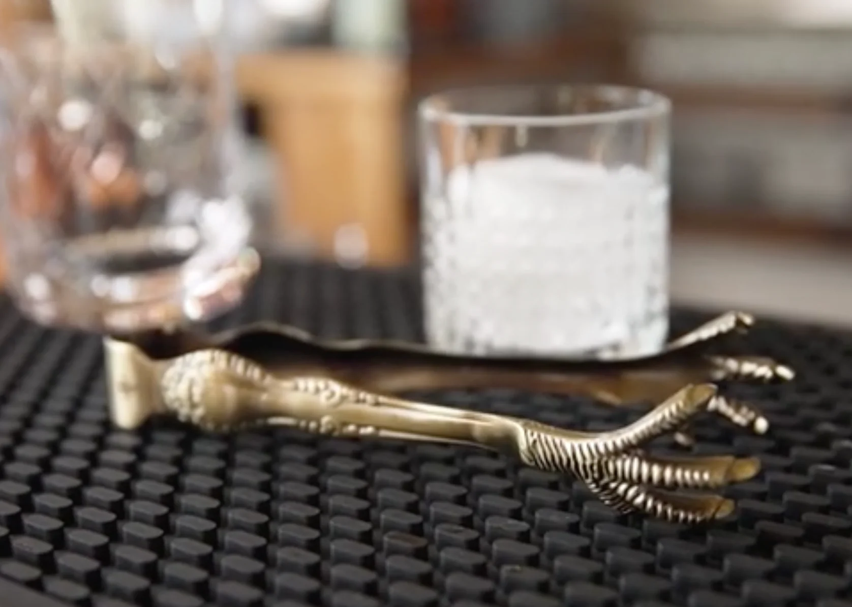 Barfly Talon Ice Tongs - Antique Brass - Image 5