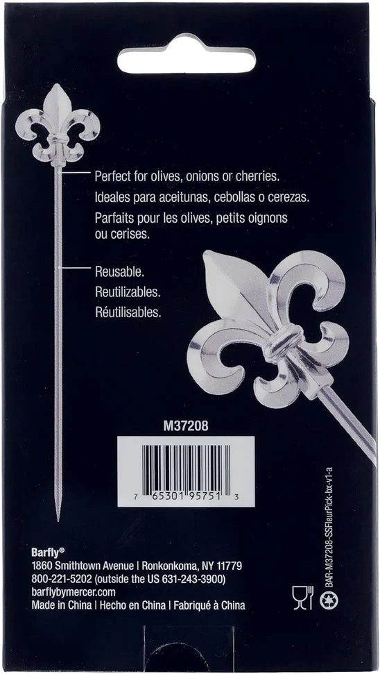 Barfly Fleur De Lis Cocktail Picks, Set/12 - Image 5