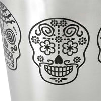Barfly Stainless Steel Silver Skull Cocktail Shaker Set 28oz - Image 3