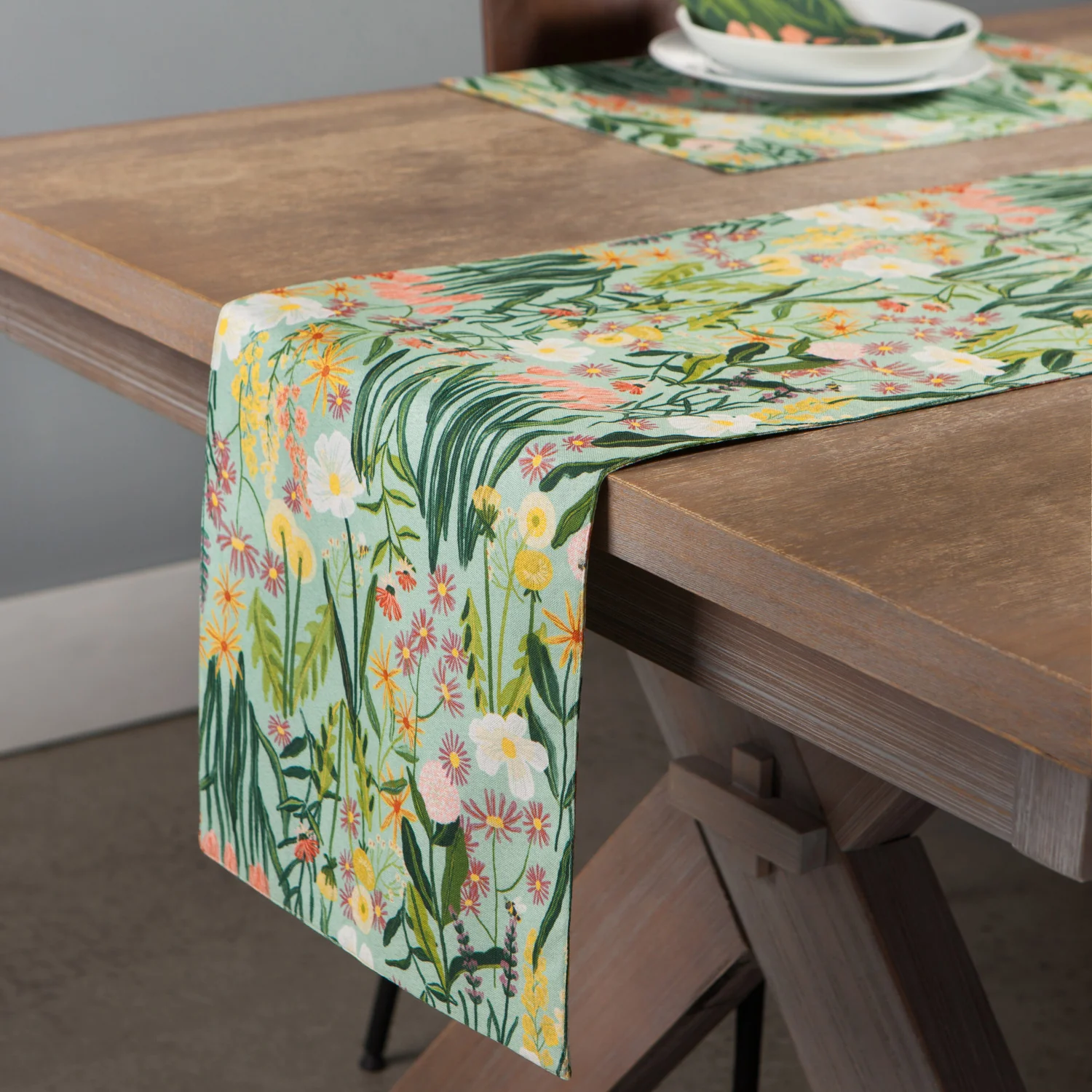 Bees & Blooms Clean Coast Printed Runner - 72x13" - Image 2