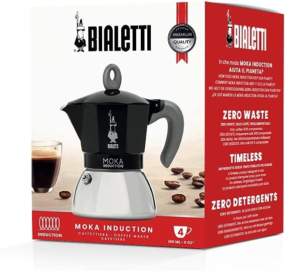 Bialetti Moka Induction 4-Cup Black - Image 2