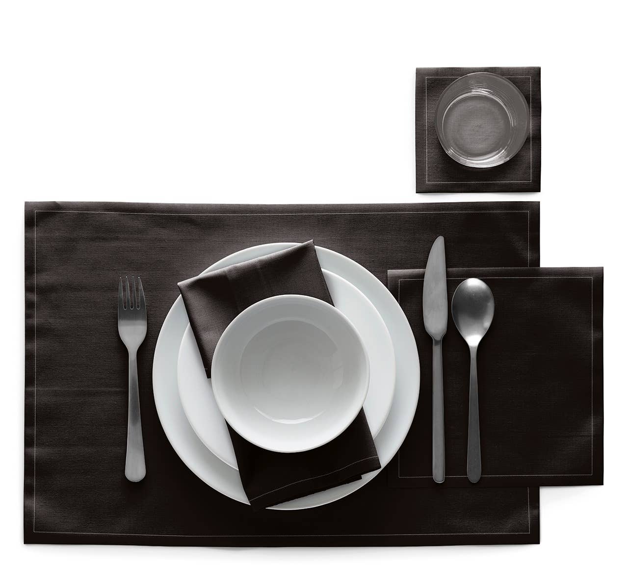 Black Cotton Dinner Napkins 12 Units - Image 5