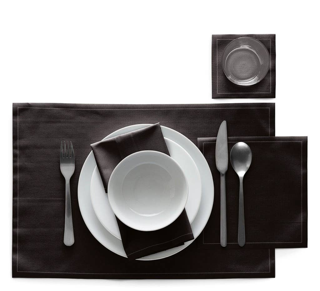 Black Cotton Luncheon Napkins 25 Units - Image 5
