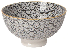 Bowl Stamped 4" - Dotted Scallop