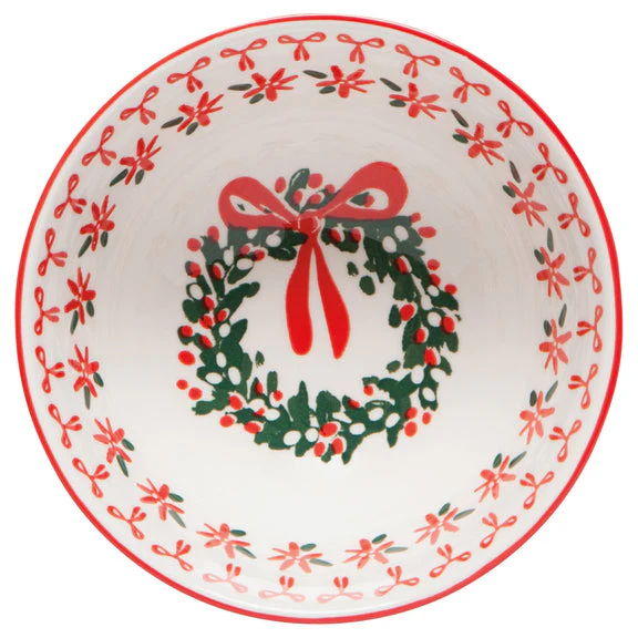 Bowl Stamped 4" - Wreaths - Image 2