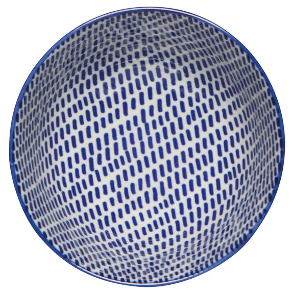 Bowl Stamped 4" - Orange Blue Blossom - Image 2