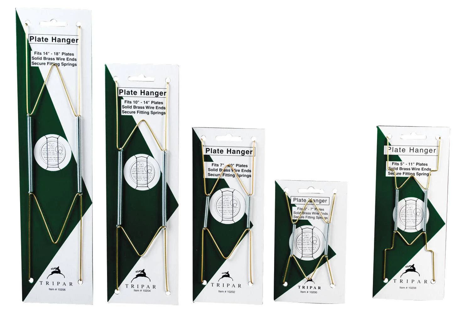 Brass Wire Plate Hangers: Fits 10"-14" Plates - Image 2
