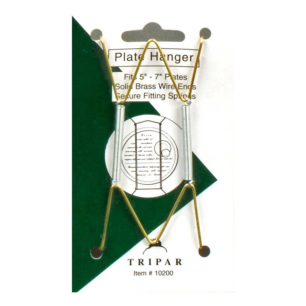 Brass Wire Plate Hangers: Fits 10"-14" Plates - Image 3