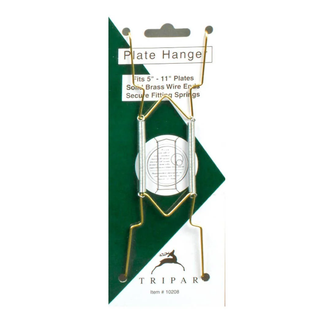 Brass Wire Plate Hangers: Fits 10"-14" Plates - Image 4