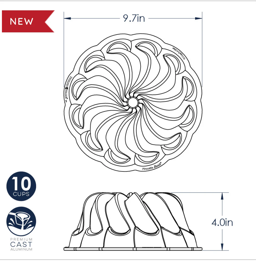 Bundt Pirouette Pan (10cup) - Image 4