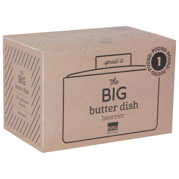 The Big Butter Dish - 1lb White - Image 2