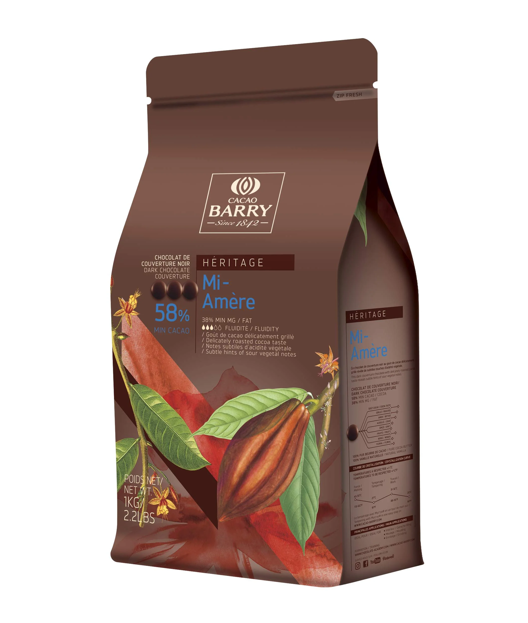 CacaoBarry 58% Mi-Amere 5kg