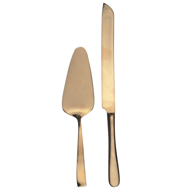 Cake Serving Set β Gold