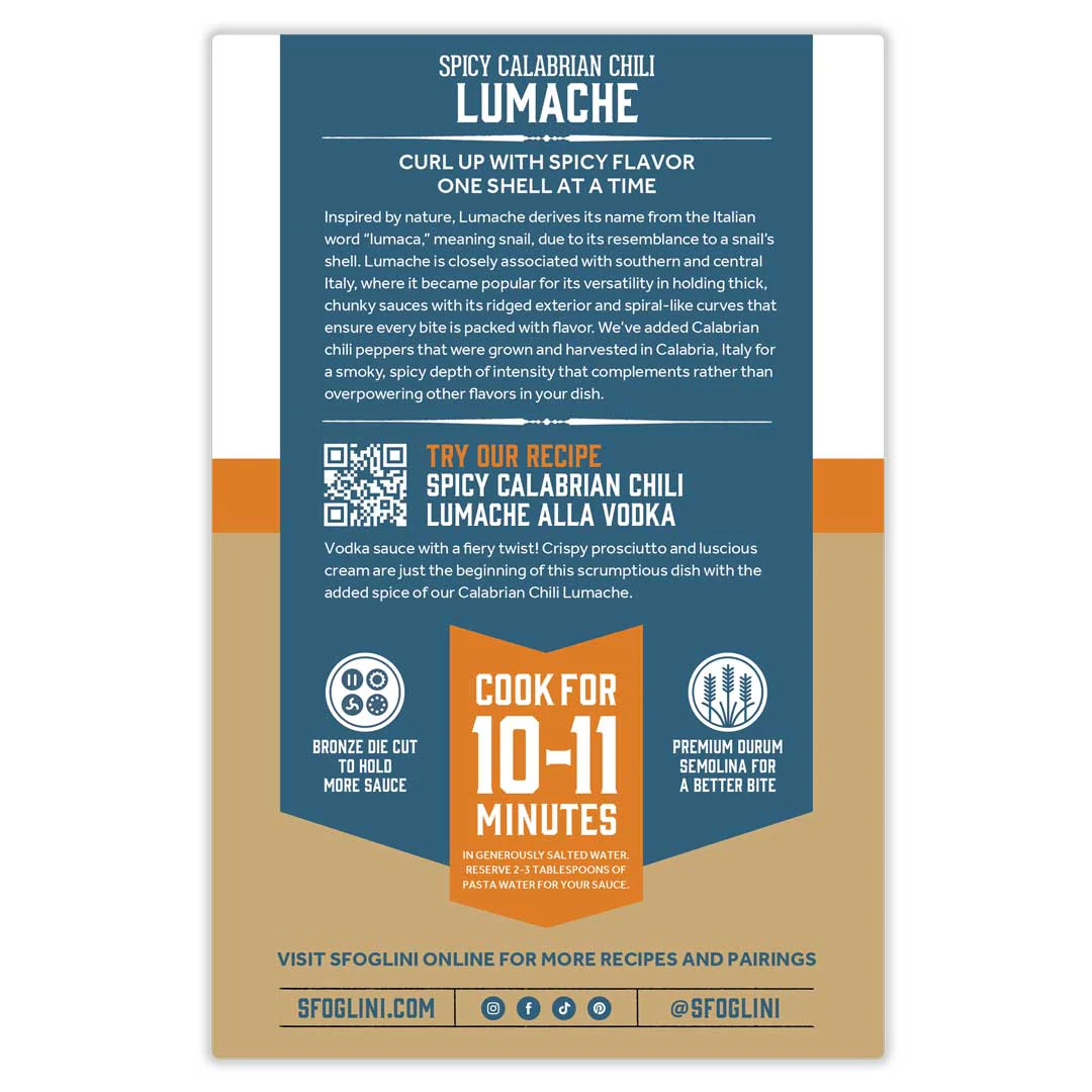 Calabrian Chili Lumache, Limited-Edition Specialty Pasta - Image 2