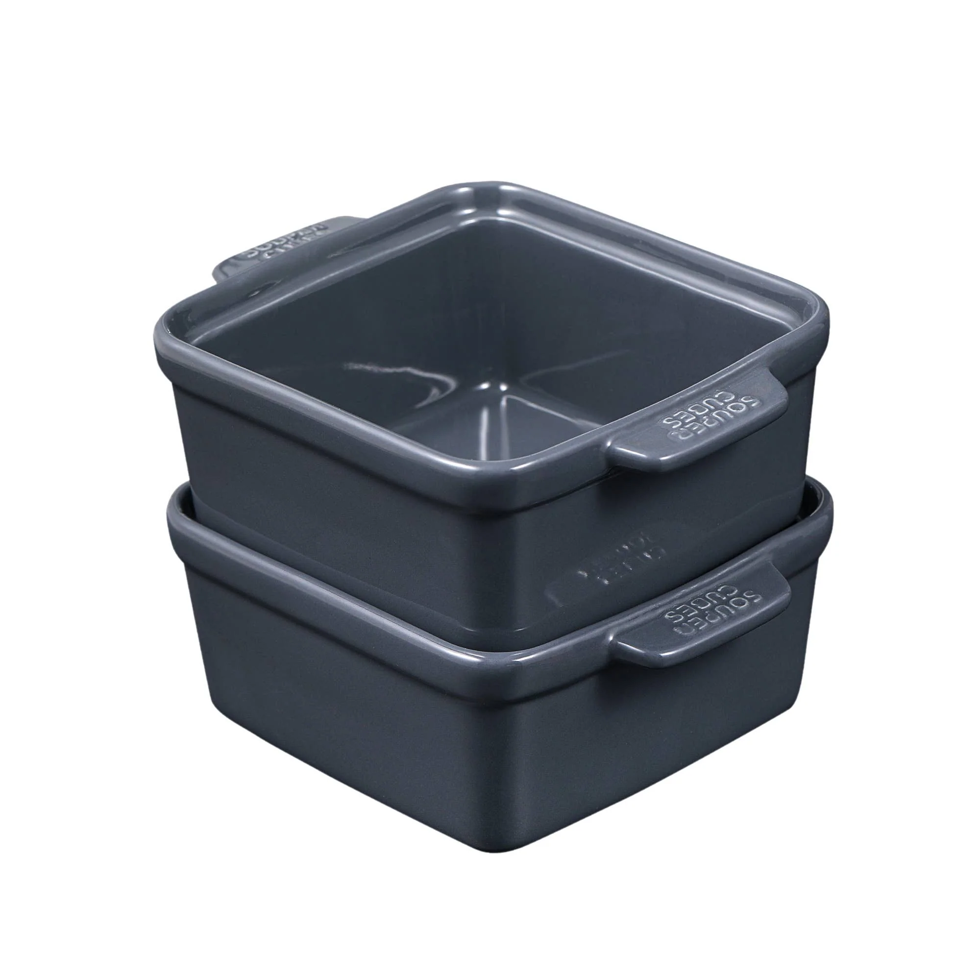 Souper Cube Ceramic Baking Dish 5" Square with Silicone Covers, 2pk Blueberry - Image 9
