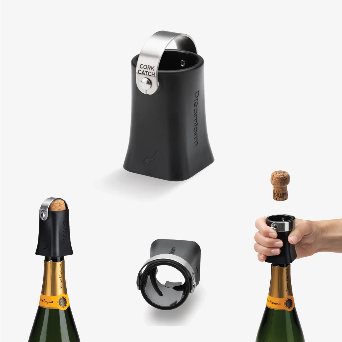 Champop Champagne Popper Cork Catcher - Black - Image 3