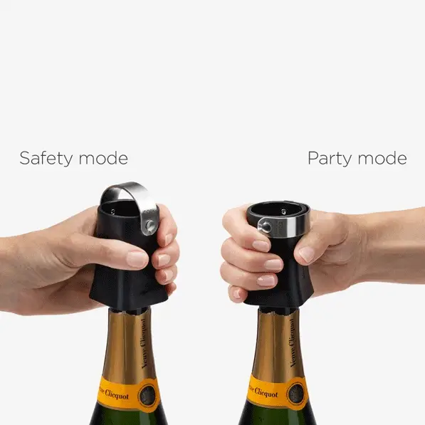 Champop Champagne Popper Cork Catcher - Black - Image 4