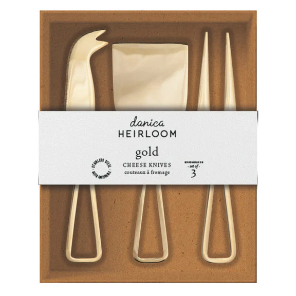 Cheese Knives S/3 - Gold - Image 6