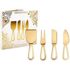 Cheese Knives S/4 Gold - Image 2