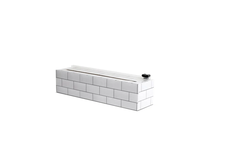 ChicWrap Mini Plastic Wrap Dispenser - 9” x 250’ Subway Tile - Image 3