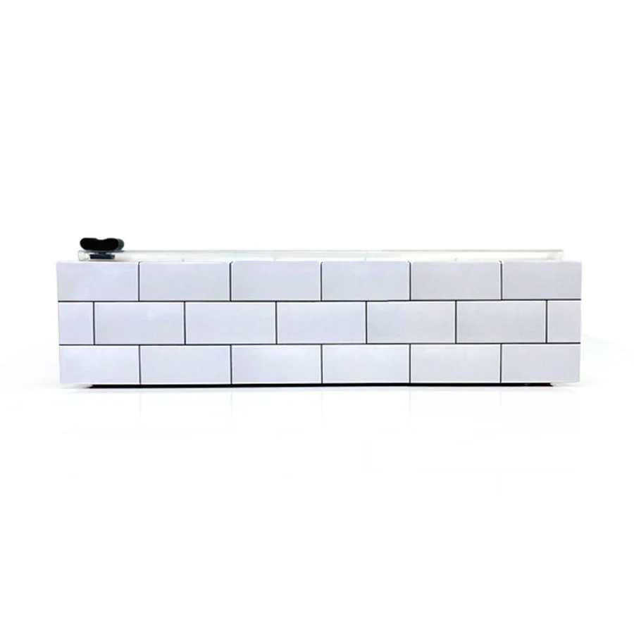 ChicWrap Mini Plastic Wrap Dispenser - 9” x 250’ Subway Tile - Image 5