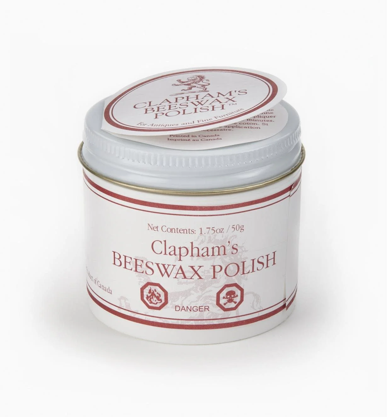 Clapham's Furniture Polish 50g **NOT FOOD SAFE**
