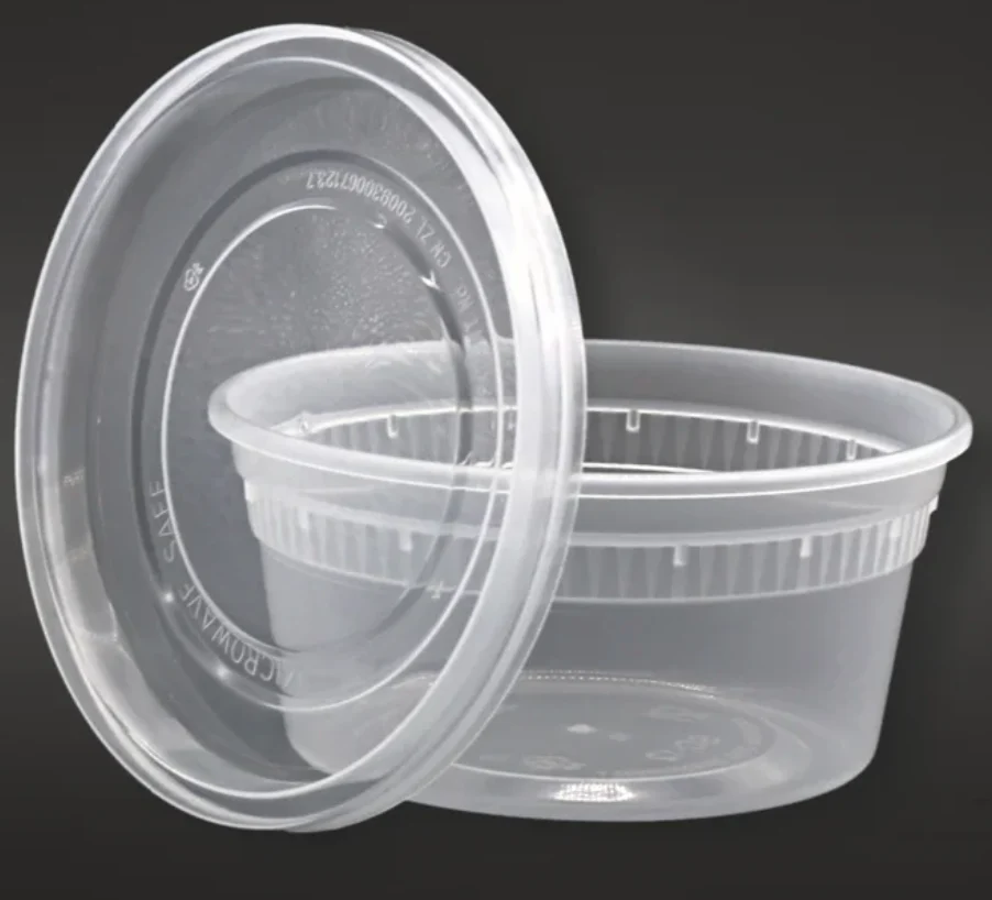 Clear Deli Container W/ Lid - 12oz (10/pk) Heavy Duty Leak-resistant - Image 3