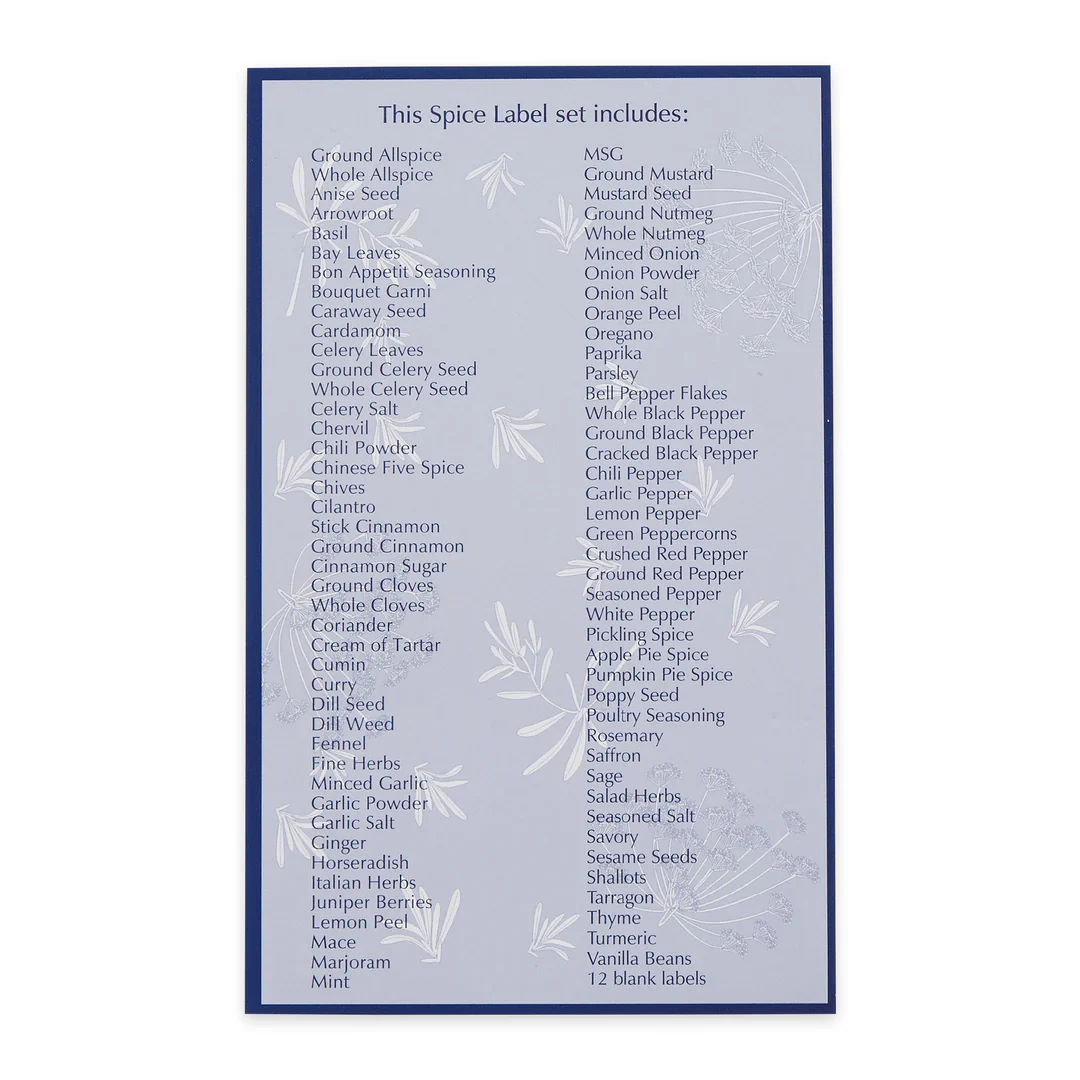 Clear Spice Labels S/84 - Image 3