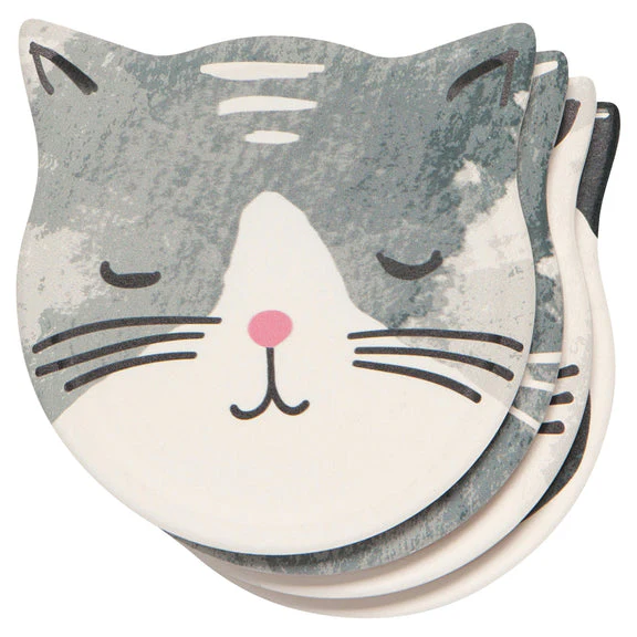 Ceramic Coaster - Soak Up S/4 - Cats Meow