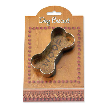 Cookie Cutter w/ Recipe - Dog Biscuit 3.5"