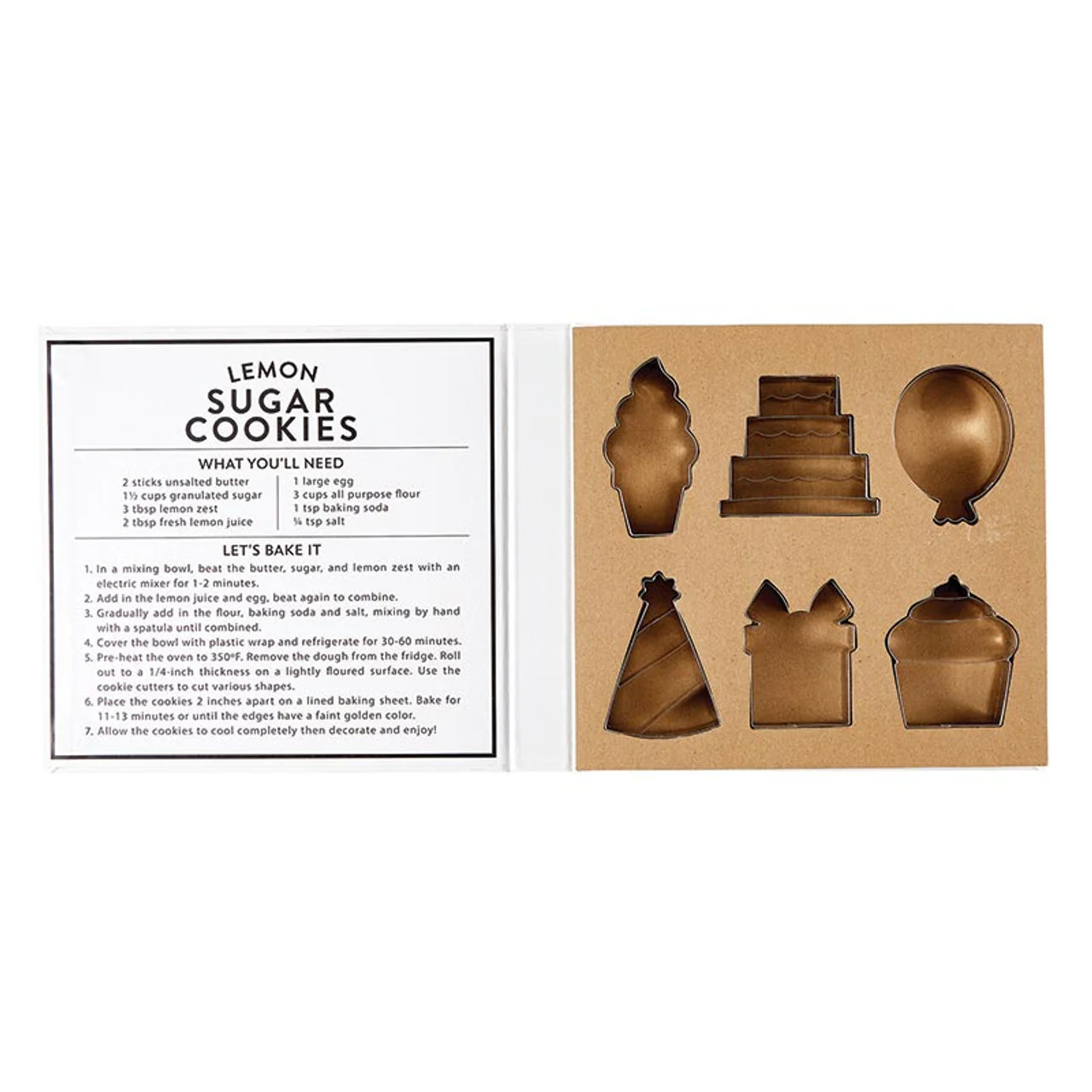Cookie Cutter Set Book Box - Birthdays Are Better with Cookies