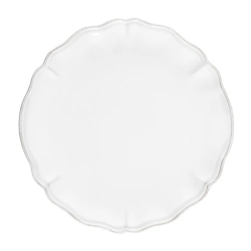 Costa Nova Alentejo Dinner Plate 10.6in - White
