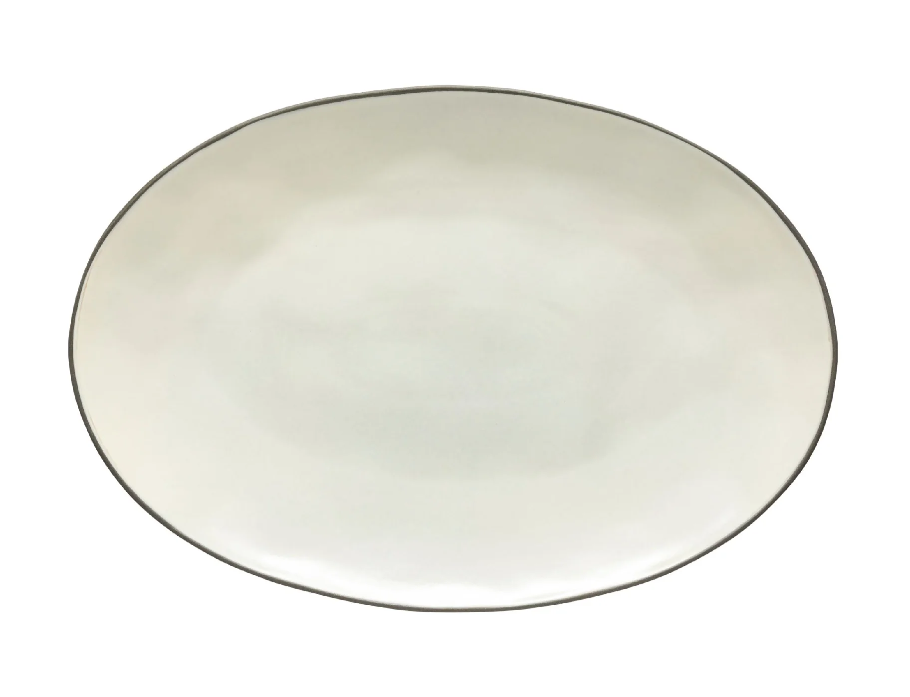 Costa Nova Stacked Organic Oval Platter β Salt