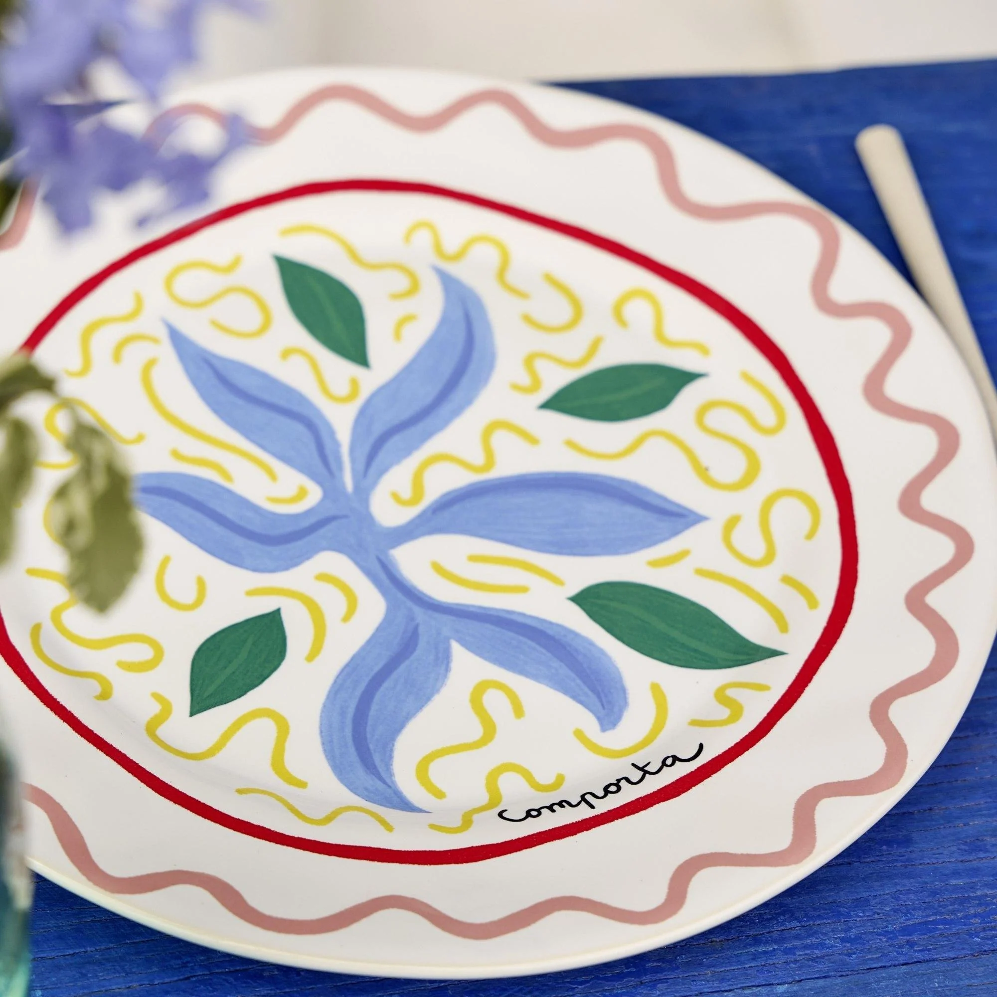 Costa Nova Summer Bliss Dinner Plate - Seaweed - Image 2
