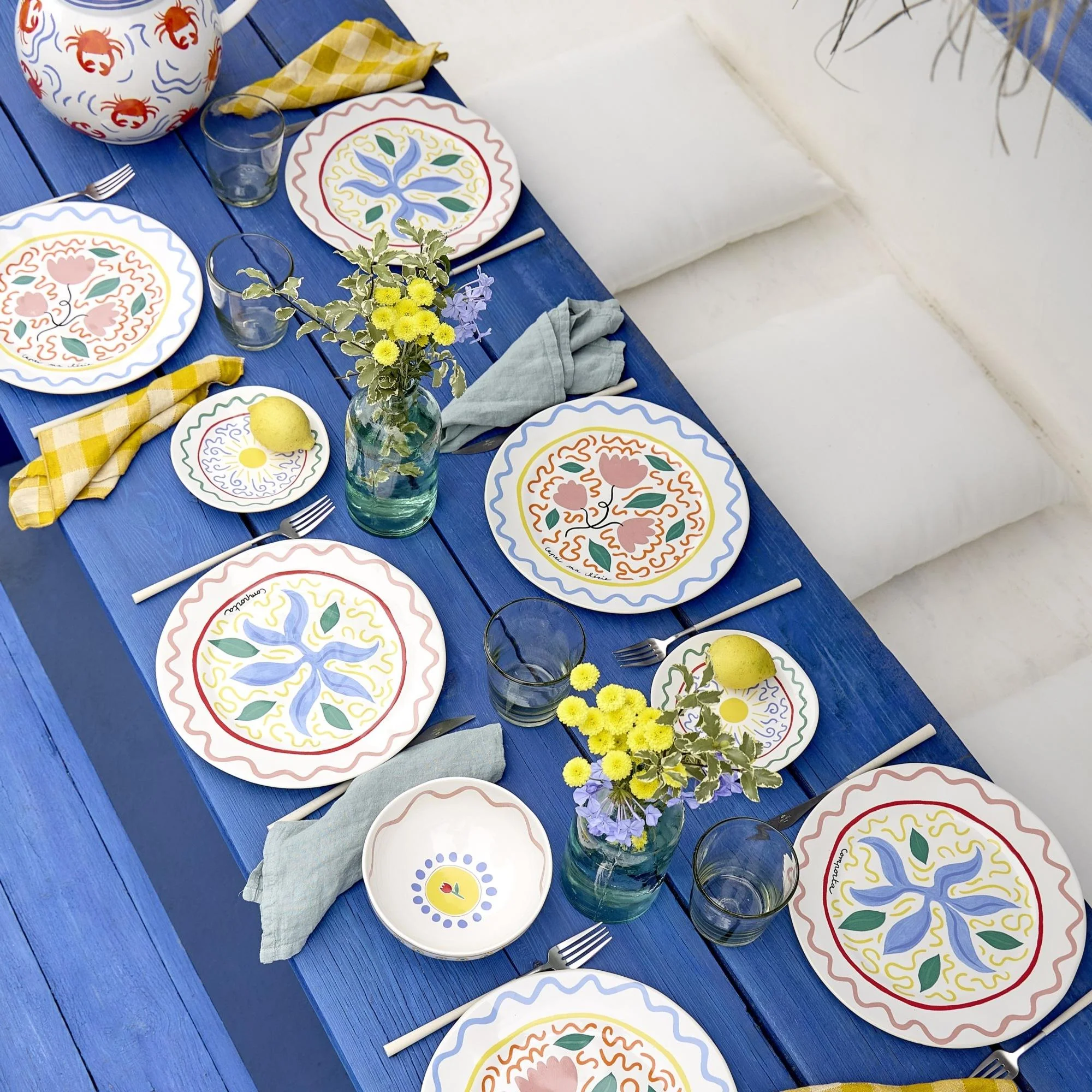 Costa Nova Summer Bliss Dinner Plate - Seaweed - Image 4