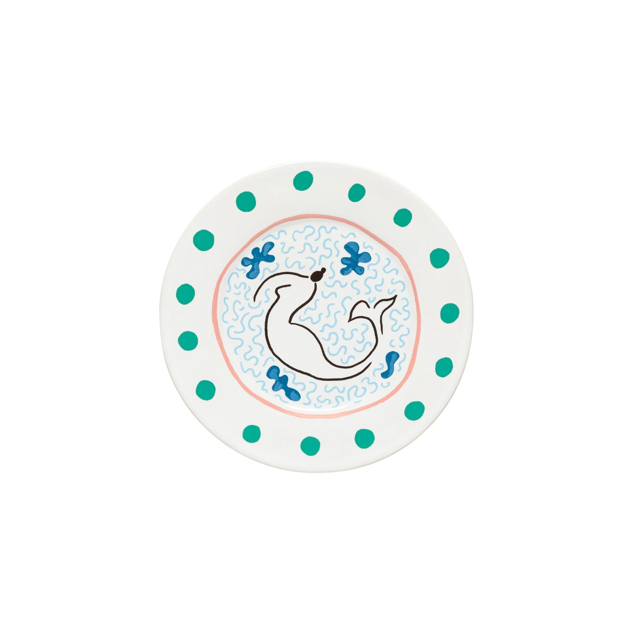 Costa Nova Summer Bliss Salad/Dessert Plate - Mermaid